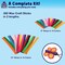 Bendable Wax Craft Sticks for Kids - 15 Colors, 6&12 Inches, 150 Each - Summer